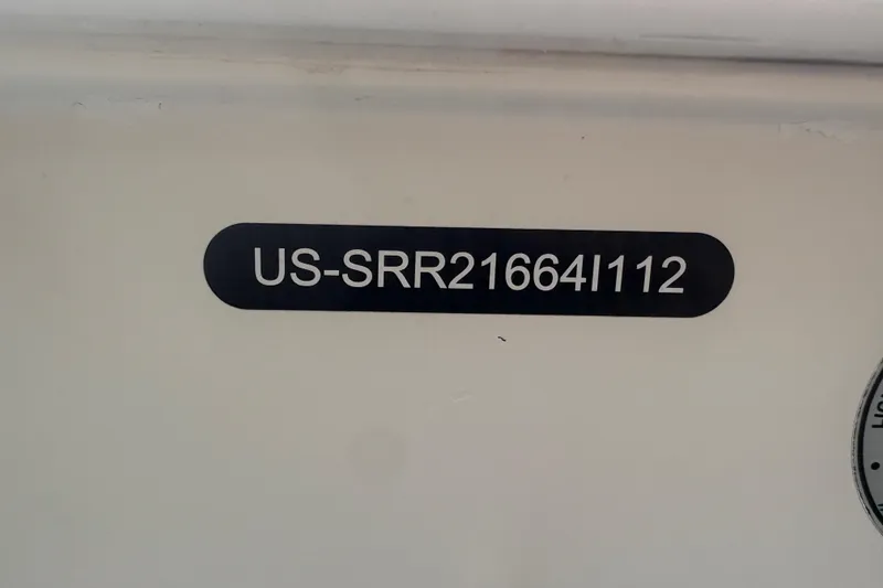 Slide: The Image of Hull identification number on a 2012 Clearwater 2100 WA boat. - 5