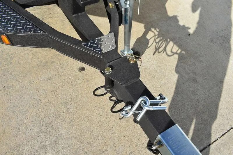 Slide: The Image of Trailer hitch of 2026 Triton 179 TrX on concrete surface. - 37