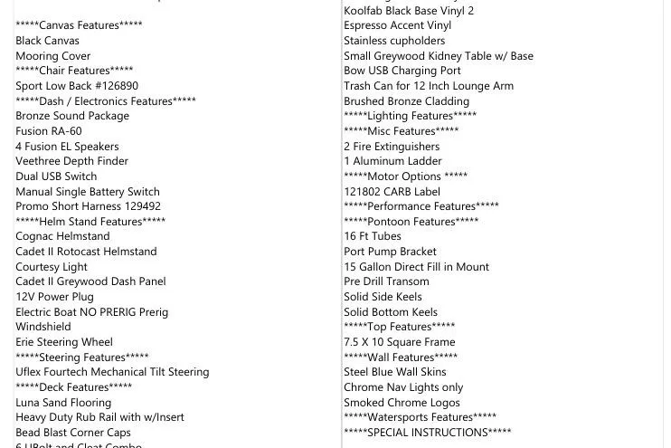 Slide: The Image of 2026 Avalon VENTURE CRUISE features list including canvas, electronics, helm, and performance details. - 6