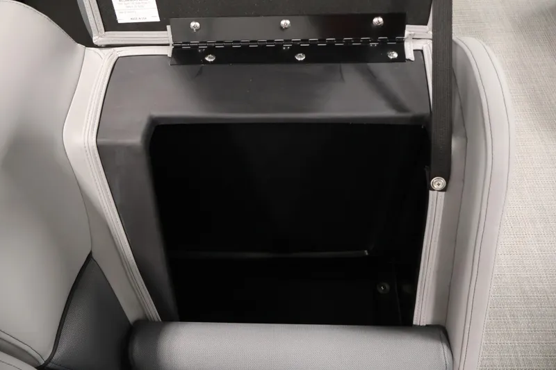 Slide: The Image of Storage compartment in 2026 Bentley Pontoons 223 Bolt Tri-Toon boat interior. - 28
