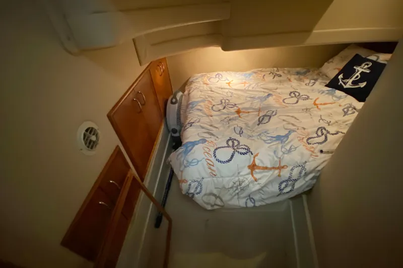 Slide: The Image of Luxurious interior of a 2005 Carver 38 Super Sport yacht with modern amenities. - 18