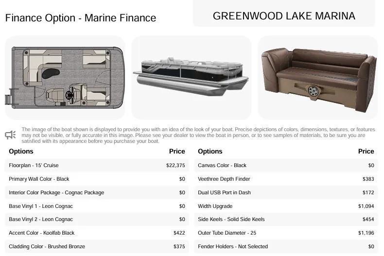 Slide: The Image of Steering wheel of 2026 Avalon VENTURE CRUISE boat with modern dashboard controls. - 3