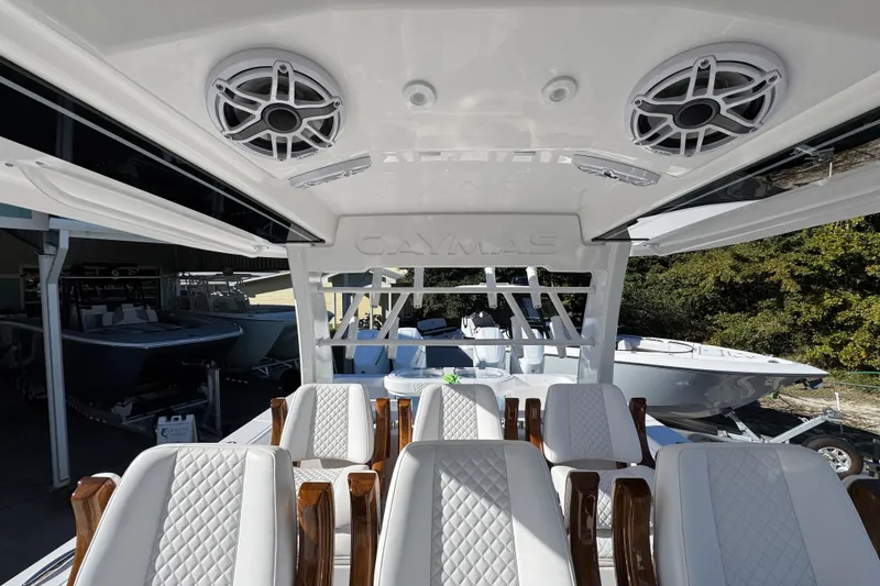 Slide: The Image of Luxurious 2026 Caymas 44 CT boat interior with elegant seating and modern design. - 28