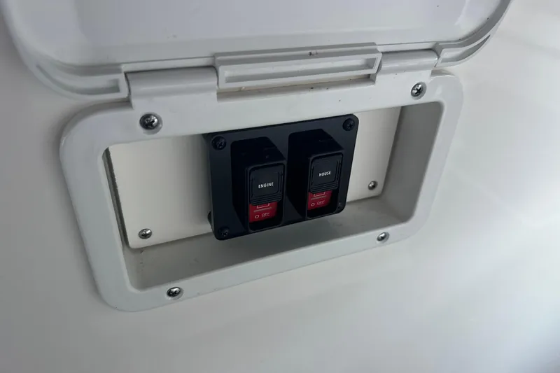 Slide: The Image of Control panel of Navan S-30, 2025 model, featuring engine and house switches. - 33