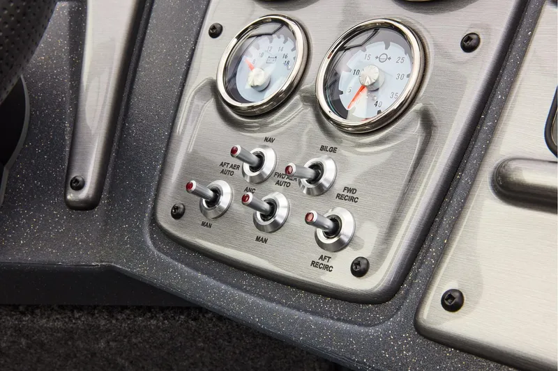 Slide: The Image of 2026 Tracker Pro Guide V-175 WT boat interior with two seats and motor. - 20