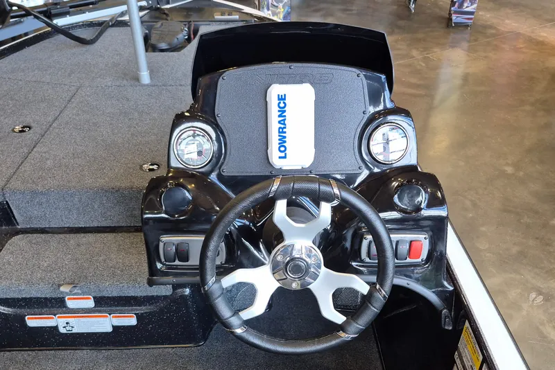 Slide: The Image of Steering console of a 2026 Nitro Z17 boat with Lowrance electronics. - 10