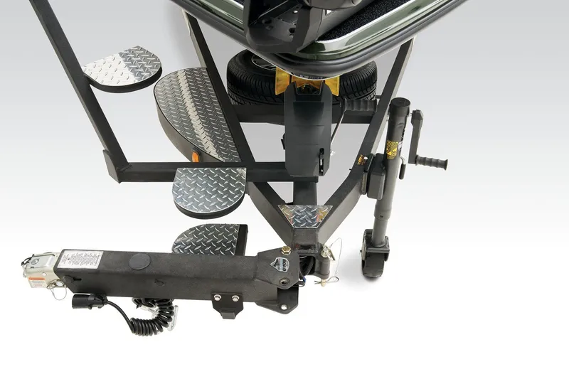 Slide: The Image of 2026 Triton 20XP Patriot boat interior with Garmin navigation and dual seating. - 14