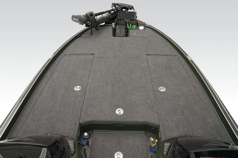 Slide: The Image of 2026 Triton 20XP Patriot boat with Garmin equipment on deck. - 25