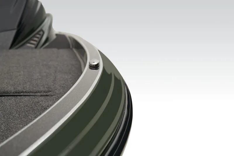 Slide: The Image of Interior view of 2026 Triton 20XP Patriot boat showing battery compartment and wiring. - 36