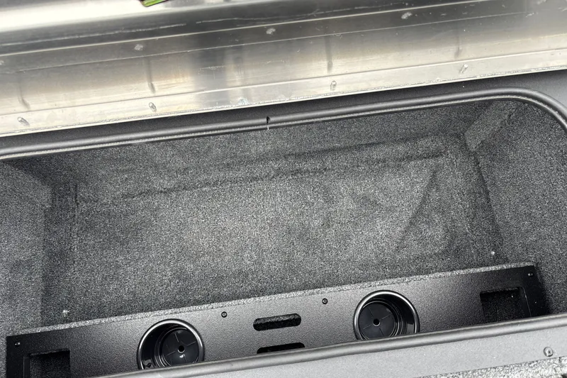 Slide: The Image of Storage compartment of 2026 Tracker Pro Team 195 boat, featuring a spacious interior. - 19