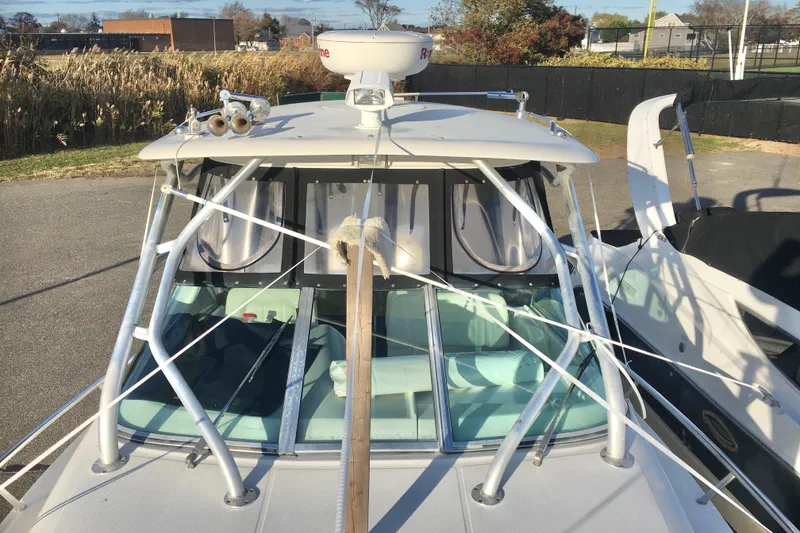 Slide: The Image of 2006 Hydra-Sports Vector 2900 VX boat with radar and fishing equipment. - 6