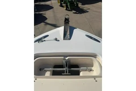 Slide: The Image of 2011 Grady-White Freedom 275 boat anchor compartment, top view. - 16