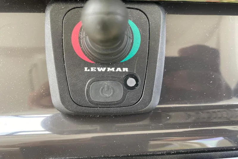 Slide: The Image of Lewmar control panel on 2021 Pursuit OS 355 Offshore boat. - 22