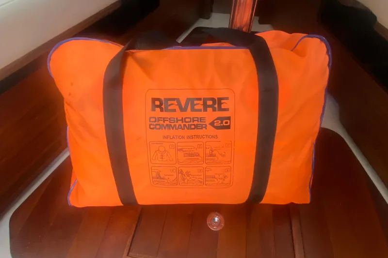 Slide: The Image of Orange Revere Offshore Commander 2.0 bag on Pursuit OS 355 Offshore 2021 boat. - 41