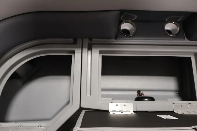 Slide: The Image of Interior storage compartment of 2026 Bentley Pontoons 220 SWINGBACK boat. - 15
