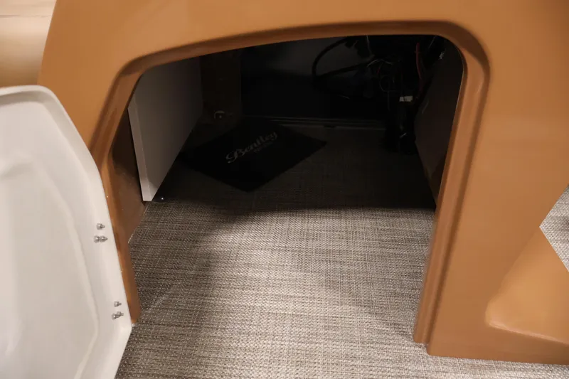 Slide: The Image of Interior storage compartment of 2026 Bentley Pontoons 243 Swingback Tri-toon. - 16