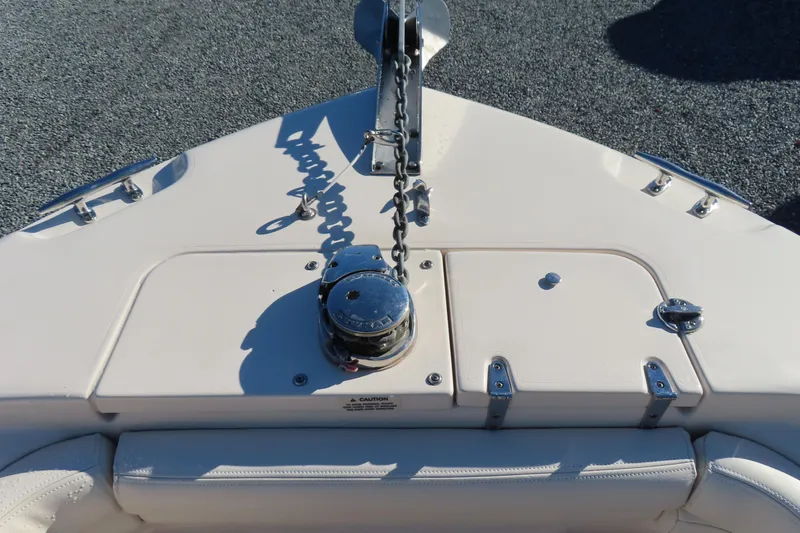 Slide: The Image of 2019 Grady-White Fisherman 257 boat anchor system and deck details. - 10