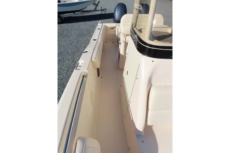 Slide: The Image of 2019 Grady-White Fisherman 257 boat interior with seating and console. - 12