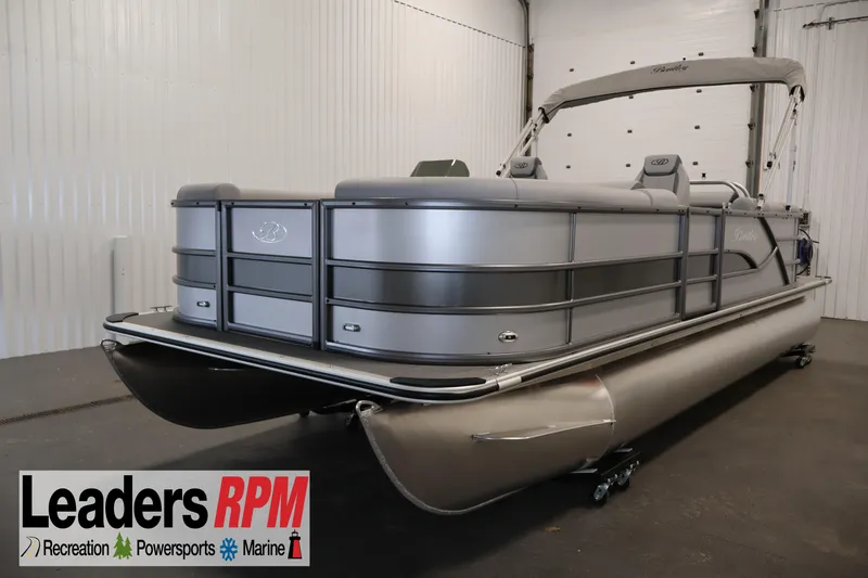 The Image of 2026 Bentley Pontoons 220 Navigator in showroom, featuring sleek design and modern amenities. - 0