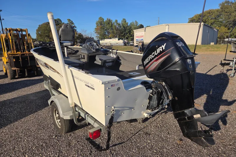 Slide: The Image of 2017 Lowe Fishing Machine 160 Pro with Mercury 50 outboard motor. - 5