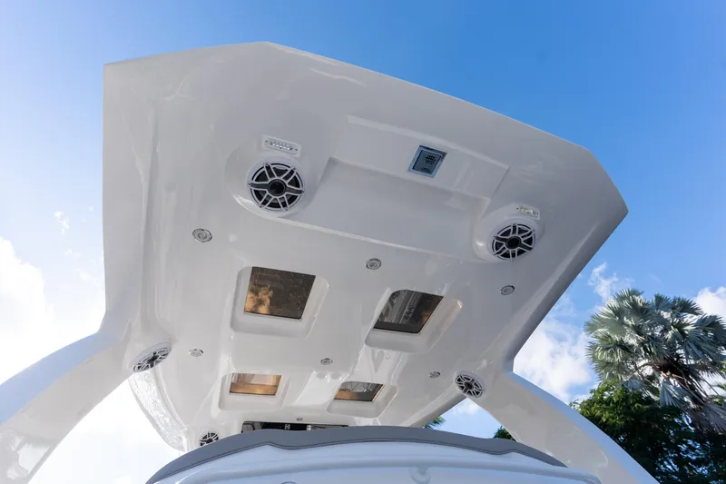 Slide: The Image of Luxury 2026 Deep Impact 399 Sport boat interior with sleek design and modern amenities. - 23