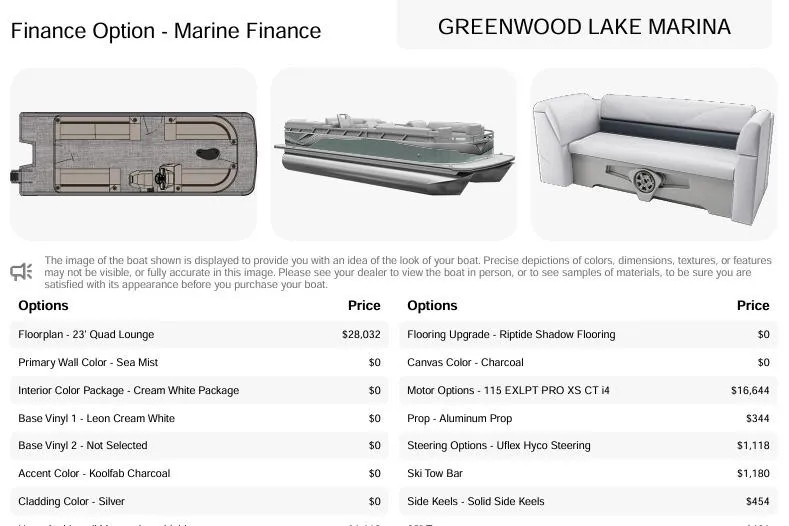Slide: The Image of 2026 Avalon VLS Quad Lounge finance options at Greenwood Lake Marina. - 10