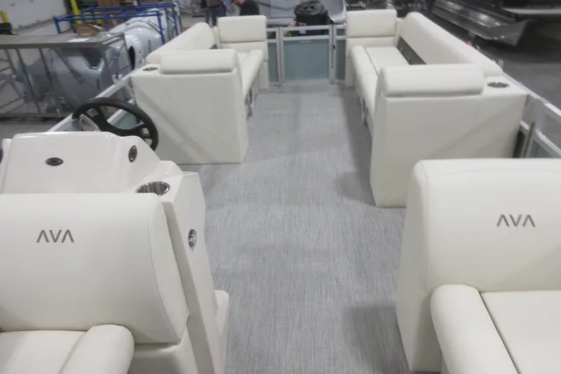 Slide: The Image of 2026 Avalon VLS Quad Lounge interior with plush seating and modern design. - 12