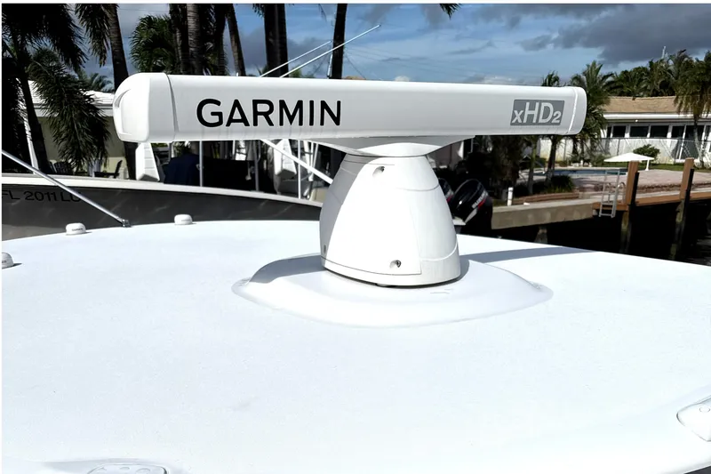 Slide: The Image of 2023 Sportsman Open 352 Center Console with Garmin xHD2 radar system. - 55