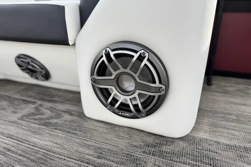 Slide: The Image of Close-up of a speaker on a 2023 Viaggio Diamante 23E boat interior. - 20