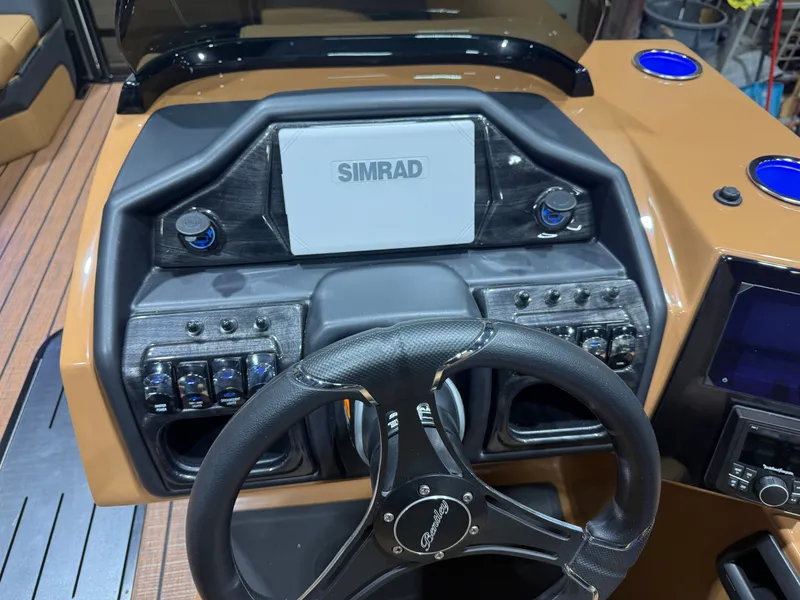 Slide: The Image of Bentley Pontoons Elite 200HP 223 Swingback Tritoon 2026 - 13