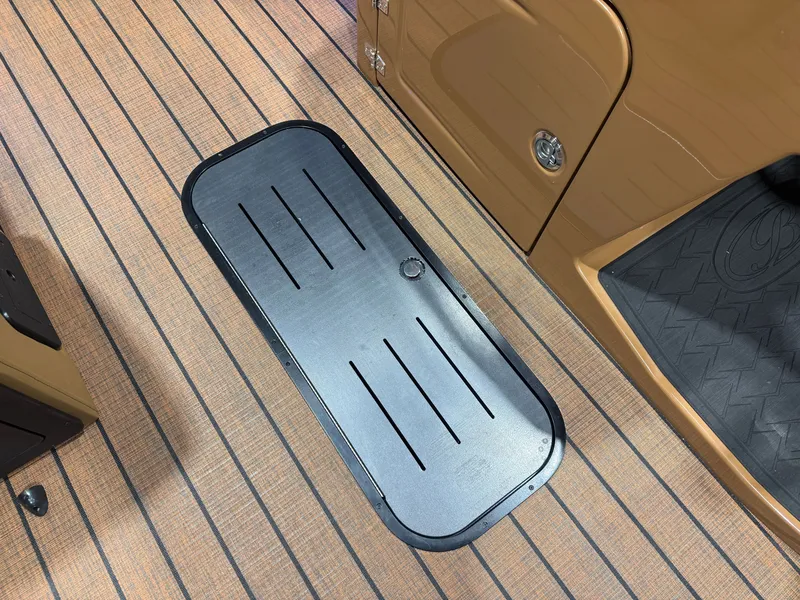 Slide: The Image of Bentley Pontoons Elite 200HP 223 Swingback Tritoon 2026 - 26