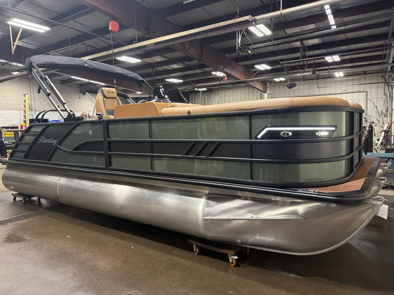 Slide: The Image of Bentley Pontoons Elite 200HP 223 Swingback Tritoon 2026 - 52