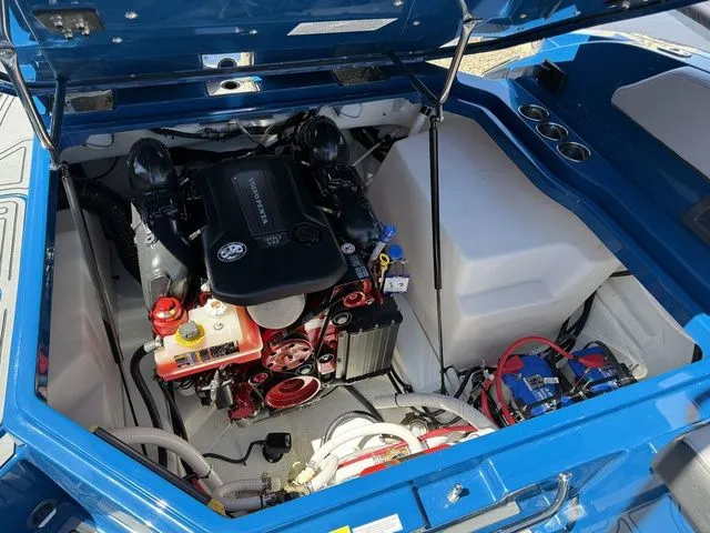 Slide: The Image of Engine compartment of 2026 Cobalt R6 Surf with open lid. - 12