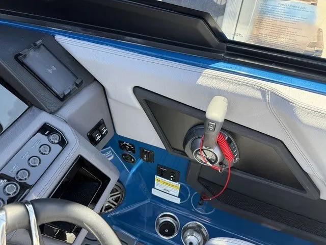 Slide: The Image of Interior view of 2026 Cobalt R6 Surf with control console. - 24