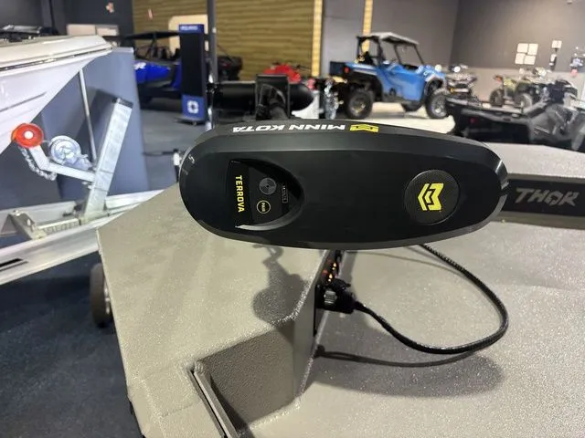 Slide: The Image of 2025 Thor Boats 1900 Lake Hammer with Minn Kota motor. - 33