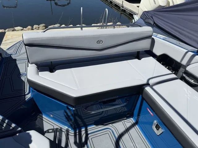 Slide: The Image of Interior of 2026 Cobalt R6 Surf with gray upholstery. - 11