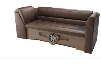 Slide: The Image of 2026 Avalon Venture Cruise Rear Bench in brown leather, featuring a sleek, modern design. - 12