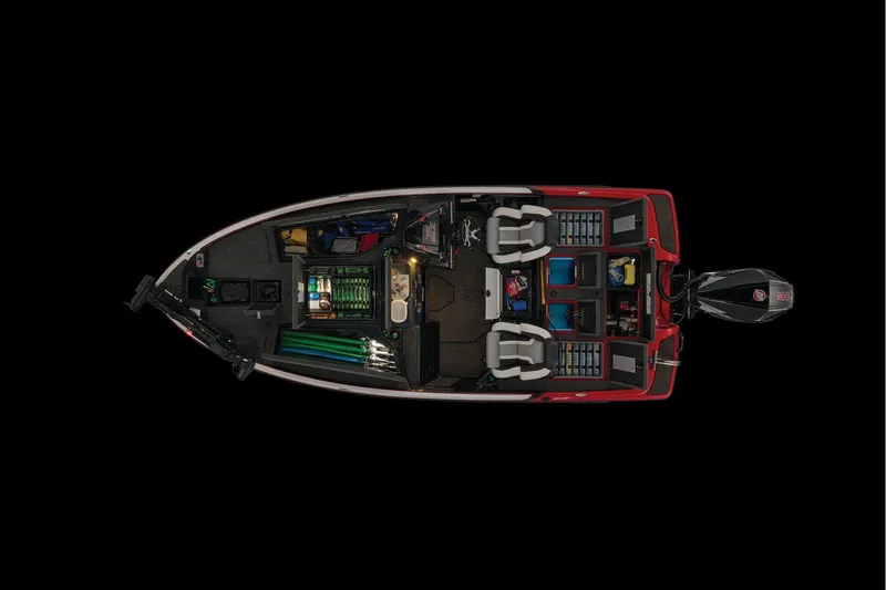 Slide: The Image of 2026 Nitro Z19 XL boat interior with dual seats and carpeted deck. - 9