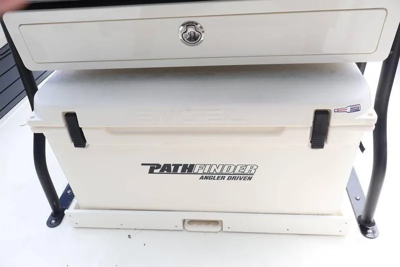 Slide: The Image of Pathfinder 2200 TRS 2025 model with Engel cooler, angler-driven design. - 15