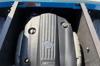 Slide: The Image of 2020 Axis A22 boat engine compartment with a covered engine. - 4