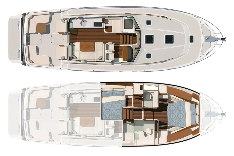 Slide: The Image of Manufacturer Provided Image: Floor plan of 2026 Back Cove 412 yacht, showcasing interior layout and design. - 12