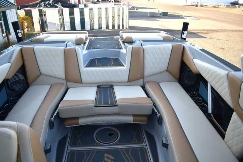 Slide: The Image of 2026 Tigé Z3 boat interior with luxurious seating and modern design. - 60