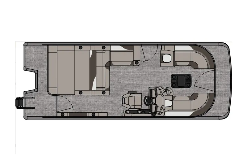 Slide: The Image of Manufacturer Provided Image: Top view of 2025 Avalon LSZ Versatile Rear Lounger boat layout. - 13