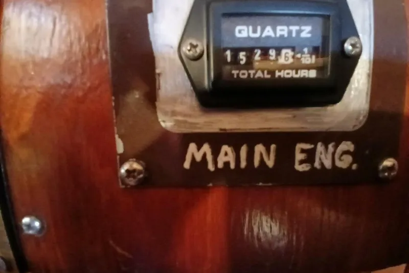 Slide: The Image of Hour meter on 1980 Hardin 45, displaying total engine hours. - 63