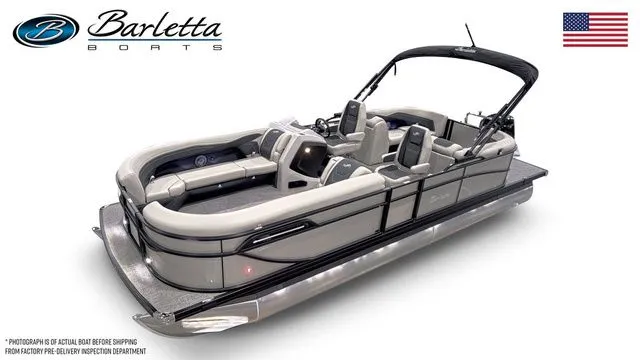 The Image of 2026 Barletta Boats Cabrio 24QC pontoon with sleek design and modern features. - 1