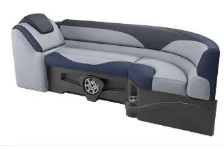 Slide: The Image of Floor plan of 2026 Avalon LSZ 2385 Entertainer with Patio Pad, featuring seating and helm. - 5