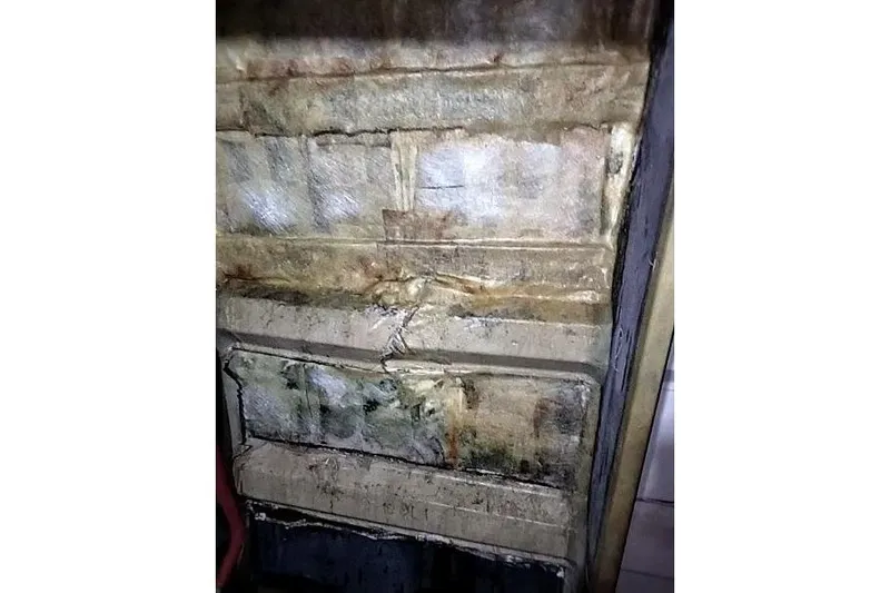 Slide: The Image of Damaged interior of 2016 Mützelfeldtwerft Offshore Fast Crew Taxi Catamaran. - 16