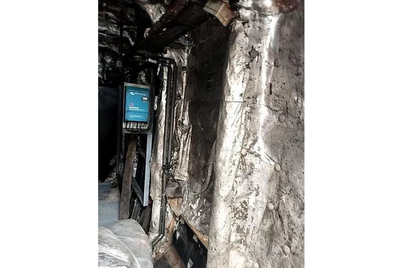 Slide: The Image of Interior view of a 2016 Mützelfeldtwerft Offshore Fast Crew Taxi Catamaran, showing metallic surfaces. - 33