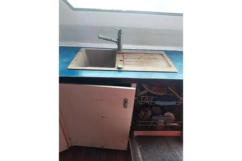 Slide: The Image of Kitchen sink area in 2016 Mützelfeldtwerft Offshore Fast Crew Taxi Catamaran. - 43