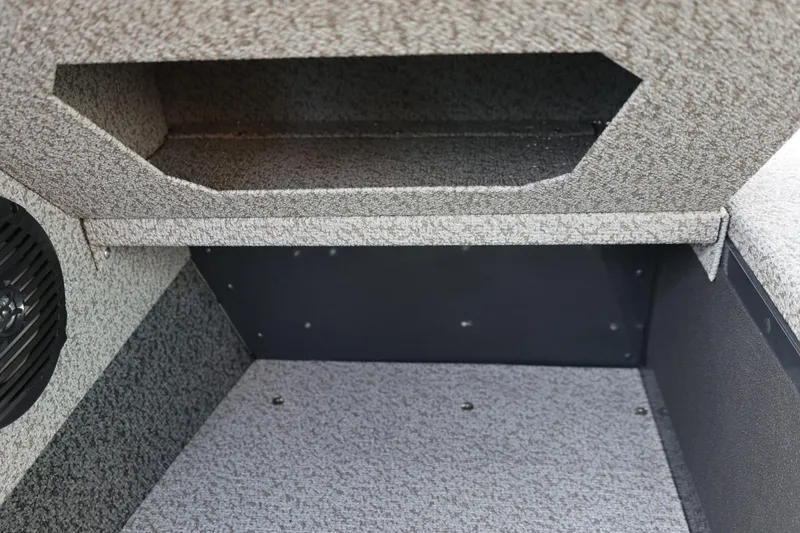 Slide: The Image of Interior storage compartment of 2026 Lund 1675 Adventure Sport boat. - 31